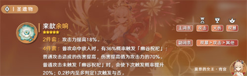 原神3.7宵宫圣遗物怎么选择 原神3.7宵宫圣遗物选择攻略插图(1)