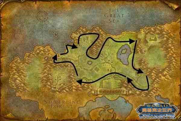 魔兽世界从幽暗城怎么去奥特兰克山脉(联盟怎么去提瑞斯法林地)