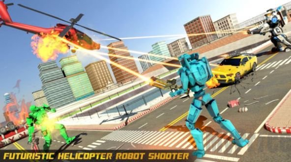 直升机变形机器人手游