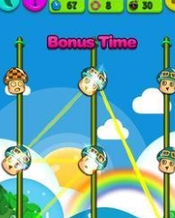 连接可爱的蘑菇