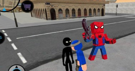 像素蜘蛛侠绳索英雄