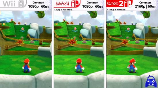 《马里奥银河2》三版对比！480p到4K进化之路