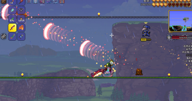 泰拉瑞亚链式机枪和巨兽鲨哪个好