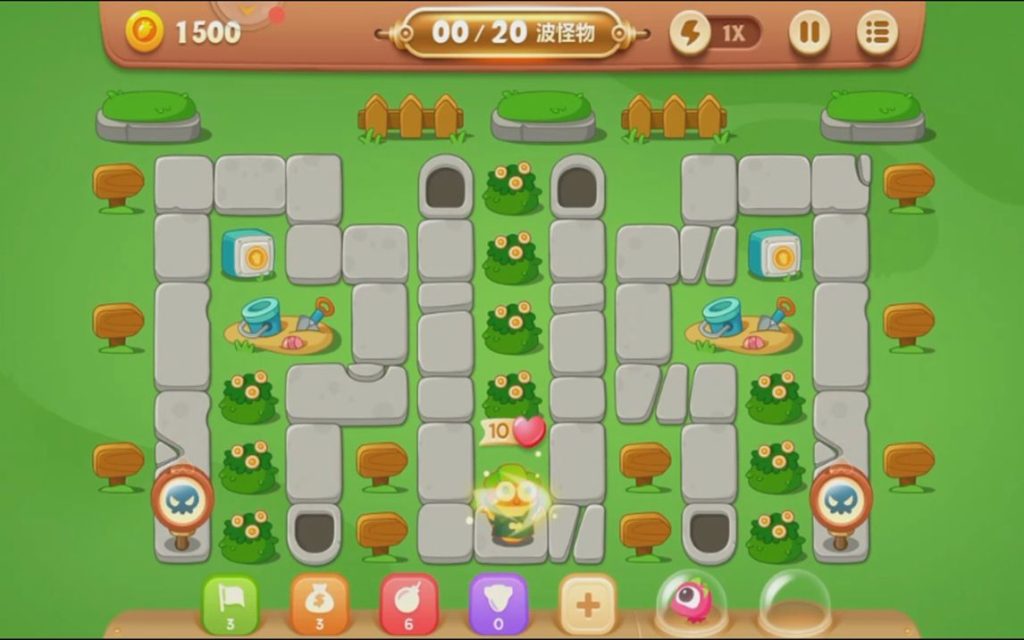 保卫萝卜3第21层怎么过