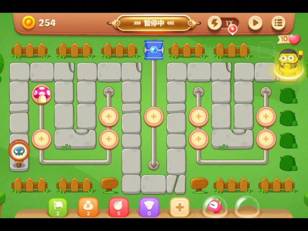 保卫萝卜3游乐场16关怎么过 16关金萝卜通关布阵