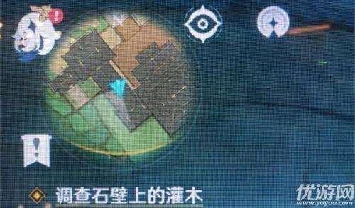 调查石壁上的灌木这个任务怎么做(原神石壁上的灌木任务怎么做)