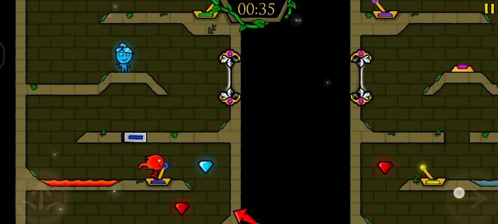 森林冰火人中文版游戏1关攻略(森林冰火人冰之神庙怎么通关)